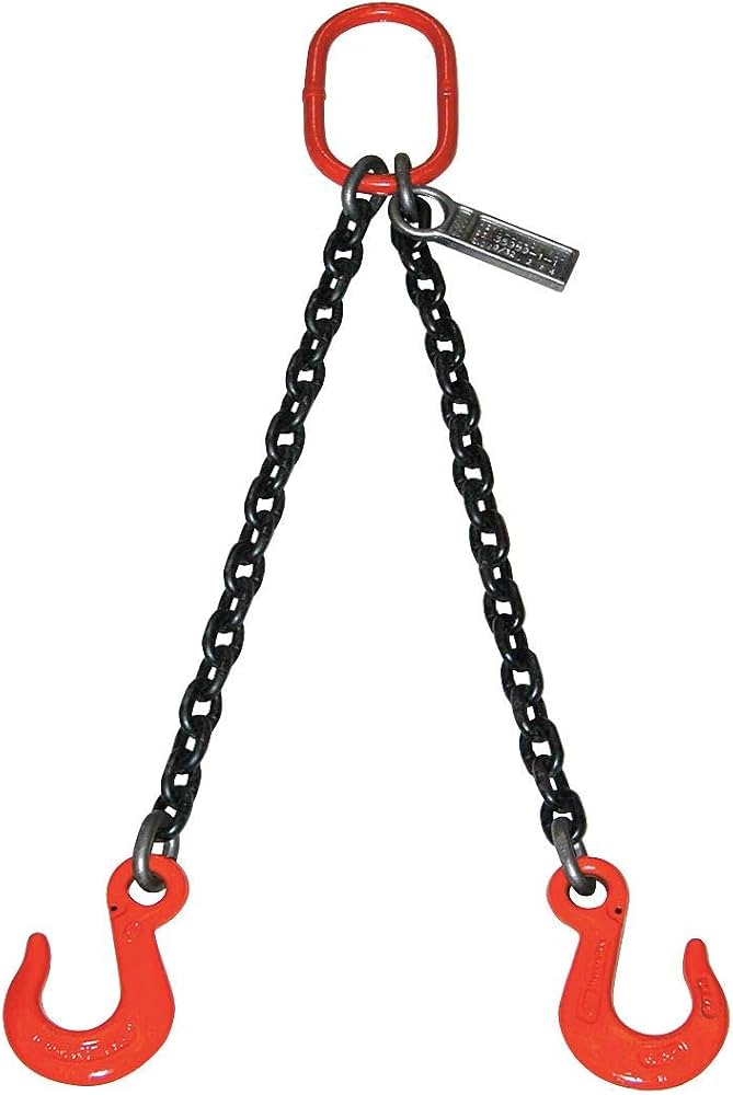 ESLINGA DE CADENA 2 PATAS  9/32" X 20'  TYPE DOS G10 ALLOY CHAIN SLING WLL. 7,400 LBS. @ 60 DEGREES