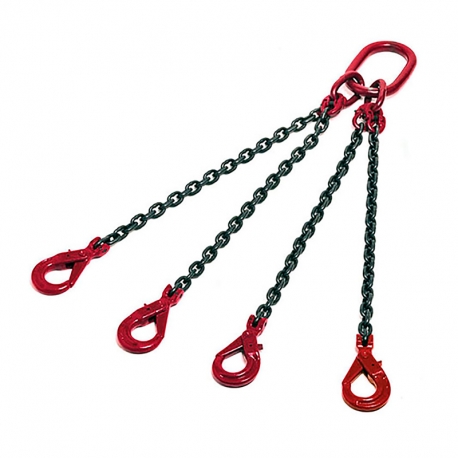 ESLINGA DE CADENA GRADO 100 DE 4 RAMALES DE 5/8 X 10 PIES