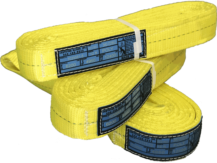 ESLINGA DE POLYESTER 1'' X 4' OJO OJO 2 PLY﻿