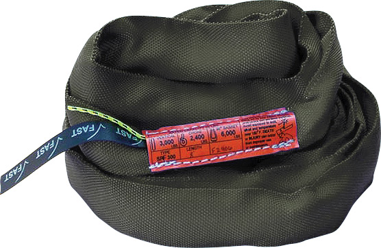 ESLINGA SIN FIN 1200 X 32' ROUND POLY SLING GRAY COVER..