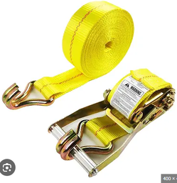 [EAPR-2"X30'] ESLINGADE AMARRE DE POLYESTER RATCHET TIE DOWN WITH DOUBLE J JOOK 2"/MBS10,000LBS X 30'