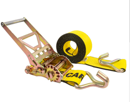 [EAPR-4"X30'] ESLINGADE AMARRE DE POLYESTER RATCHET TIE DOWN WITH DOUBLE J JOOK 4"/MBS15,000LBS X 30'