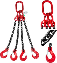 [ec5/8-4pag80] ESLINGA DE CADENA 5/8 G 80 4 PATAS X 20 PIES