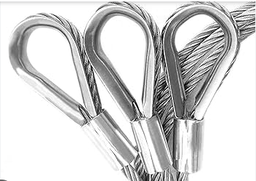 [ECA1-1/2x21] ESLINGA CABLE DE ACERO 1-1/2x21 pies ojo/ojo con guarda cabo